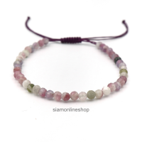 ราคา TOURMALINE ทัวมาลีน เลือกขนาดเม็ดหินได้ 2 3 มม กำไลข้อมือคู่ สร้อยคู่รัก สร้อยข้อมือผญ สร้อยข้อมือเชือถัก by siamonlineshop (13182318849)