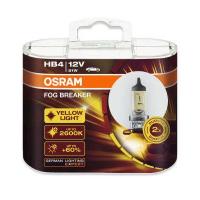 ราคา คืนเงิน10 OSRAM หลอดไฟหน้า หลอดไฟตัดหมอก รุ่น FOG BREAKER แสงเหลือง สบายตา เห็นชัดกว่า กดเลือก ขั้ว H1 H4 H7 H11 HB3 9005 HB4 9006 2หลอด (12652317954)