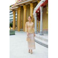 ราคา S 2XL VShop ชุดไทยประยุกต์ ใช้ผ้าลูกไม้ฝรั่งเศสปักดิ้นทอง เล่นไฟดีมากคะ ตัดเย็บอย่างดี ใส่แล้วไม่คัน ใส่สบาย (16420438607)