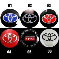 ราคา 56มม คุณภาพสูง TOYOTA TRD รถดุมล้อฝาครอบสติกเกอร์หมวกยางสติ๊กเกอร์ติดล้อหมวกป้ายโลโก้สัญลักษณ์4ชิ้น เซ็ต (9034819204)
