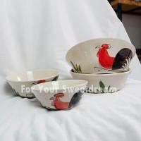 ราคา ชามไก่โบราณ 5 8 นิ้ว ราคาต่อ 6 ใบ ชามเซรามิกไก่โบราณ ถ้วยตราไก่ ชามทรงกลม ชามกระเบื้อง (15492853569)