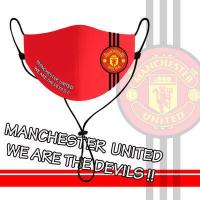 ราคา แมสผ้า ผู้ใหญ่ มี สายคล้องคอ ลาย สโมสร ฟุตบอล แมนยู สีแดง (8423269906)