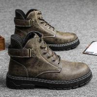 ราคา Dr Martens Boots Men s Worker Boot Military Boots British Style Retro Mid Top Men s Boots Autumn High Top Men s Shoes Snow Ankle Boots (10001102302)