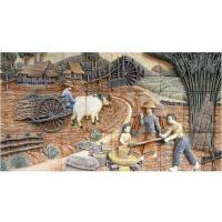 ราคา กระเบื้องผนังภาพชุด KALIN VILLAGE 90X180 A 30X60CM 9 แผ่น ชุด (742638856)