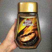 ราคา บอน อโรมาโกลด์ Bon Aroma Gold Instant coffee กาแฟบอนอโรม่า กาแฟอาราบิก้าและโรบัสต้า กาแฟดำพร้อมชง กาแฟสำเร็จรูป ชนิดฟรีซดราย 100กรัม (16379665280)