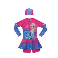 ราคา ชุดว่ายน้ำ ชุดว่ายน้ำเด็ก ลาย Frozen โฟเซ่น ลิขสิทธ์แท้ Swimwear แถม หมวก ถุงใส่ชุด ชุดว่ายน้ำเด็กผู้หญิง ว่ายน้ำเด็ก (11228614797)