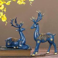 ราคา DT59 10 โมเดลกวางคู่เขาทองตกแต่ง 2 ชิ้น สไตล์ยุโรป สําหรับตกแต่งบ้าน ห้องนั่งเล่น ตู้ทีวี ทางเข้า ของขวัญพิธีขึ้นบ้านใหม่ โมเดลกวางคู่เขาทองตกแต่ง เสริมฮวงจุ้ย สําหรับชั้นวางหนังสือ ทีวี (15410648993)