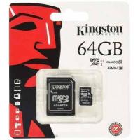 ราคา ถูกสุดๆ ของแท้ Kingston เมมโมรี่การ์ด 64GB SDHC SDXC Class 10 UHS I Micro SD Card with Adapter (3164328268)