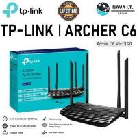 ราคา กรุงเทพฯ ด่วน 1 ชั่วโมง TP LINK Archer C6 V 3 20 ROUTER เราเตอร์ AC1200 Wireless MU MIMO Gigabit Router ประกันตลอดการใช้งาน (12575445544)