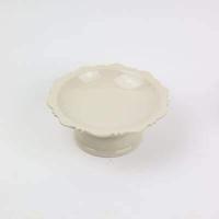 ราคา พานเซรามิค พานเชิง พานสีขาวครีม พานหิ้งพระ พานวางดอกไม้ พานวางพวงมาลัย (5317190088)