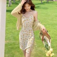 ราคา W0012 ชุดเดรสผู้หญิง ลายลูกไม้ เดรสสายเดี่ยว มินิเดรสลายดอกไม้ ชุดเดรสสายเดี่ยว เดรสไปคาเฟ่ ชุดเดรสสวยๆ แฟชั่น 2022 ผ้ายืด (14404535667)