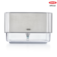 ราคา OXO ที่วางฟองน้ำแบบเติมน้ำยา l OXO GG Soap Dispensing Sponge Holder สามารถวางฟองน้ำแล้วกดน้ำสบู่ได้เลย ทำความสะอาดง่ายได้ด้วยมือเดียว สามารถยึดติดกับซิงค์ล้างจานได้ (1178820781)