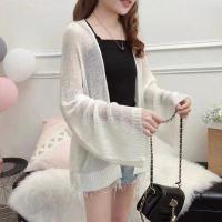 ราคา เสื้อคลุมไหมพรมแฟชั่น เสื้อกันแดดสไตล์เกาหลี เสื้อคลุมคาร์ดิแกน เสื้อไหมพรมถัก เสื้อคลุม (13208546723)