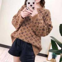 ราคา Romi ไหมพรมเเฟชั่น2020 เสื้อสเวตเตอร์เสื้อคลุมเเบรนดฺ์ฝรั่งเศสคอกลมเเขนยาวหลุยส์louis (8620263414)