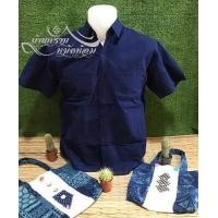 ราคา จัดส่งฟรี เสื้อเชิ้ตหม้อห้อม ม่อฮ่อมแขนสั้น 4กระเป๋า สินค้าจากผู้ผลิตโดยตรงของเมืองแพร่ มีของพร้อมส่ง (2663626769)