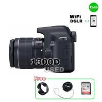 ราคา Canon 1300D 18 55mm กล้อง WiFi DSLR 18MEGA เมนูไทย FULL HD วีดีโอ มือสอง USEDสภาพดีมีประกันfree SD32 (12938935777)