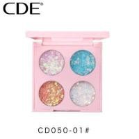 ราคา CDE050 ใหม่ แท้ cde 4 color sequin eyeshadow cream เจลกากเพชรทาตา กลิตเตอร์วิ้งดาว 4 สี (1346446871)