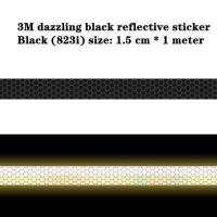 ราคา 3M Black Tape Reflective Tape Sticker Diamond Grade Adhesive Safety Mark Warning Tape Bike Automobiles Motorcycle Car Styling (15927007059)