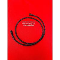 ราคา สร้อยคอเชือกเทียนถัก สีดำ ลายเกลียวเล็ก ขนาด 3มิล ติดกระดุมกะลา (9637593968)