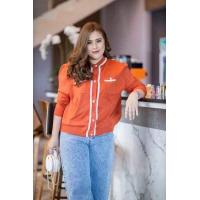 ราคา SH77 เสื้อไหมพรม มี 4 สี ฟ้า ดำ ส้ม เขียว เสื้อผ้าพลัสไซส์ Plussize fashion ชุดคนอ้วน แฟชั่นสาวอวบ (16202294250)