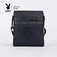 ราคา PLAYBOY กระเป๋าสะพายข้างผู้ชาย ลิขสิทธิ์แท้ รุ่นST B221PBM174 BL ดีไซน์ลายโลโก้กระต่ายวงกลมแต่งเข็มขัด สีน้ำเงิน กรม (12882527298)