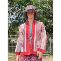 ราคา ผลิตในไทย เสื้อคลุมผ้าฝ้ายสไตล์พื้นเมืองแขนยาว มีไซส์ 42 46 (10966925135)