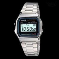 ราคา Casio นาฬิกาข้อมือผู้ชาย สายสแตนเลส รุ่น A158WA 1DF สีเงิน (1332134073)