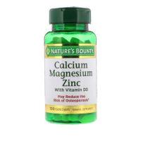 ราคา พร้อมส่ง Nature s Bounty Calcium Magnesium Zinc with Vitamin D3 100 Coated Caplets (7113328716)