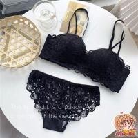 ราคา เสื้อชั้นในสตรี บราไร้โครง บราลูกไม้ ถอดสายได้ มีฟองน้ำดันทรงในตัว พร้อมส่งจากไทย E24 (13480773207)