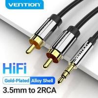 ราคา Vention สาย RCA 3 5ถึง2RCA สายสัญญาณเสียงแจ็ค3 5มม jack สายแจ็คเข้า1ออก2 สายแจ็คลำโพง สายแจ็คสัญญาณ audio DVD RCA to Aux Cable หัวแจ็ค rca ตัวผู้ สายสัญญาน1ออก2 (1622616327)