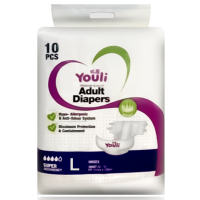 ราคา ทั้งชาย และหญิง YOULI สูดอากาศ ซึมซับได้2000ML ผ้าอ้อมผู้ใหญ่ แบบแปะเทป ผ้าอ้อมบางเฉียบ ผ้าอ้อมผู้ใหญ กันรั่วซึม ผู้สูงอาย M L XL แพมเพิส (7484376601)
