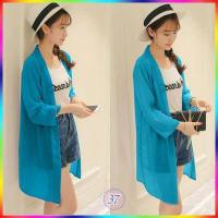 ราคา เสื้อคลุมเกาหลี ผ้าชีฟอง แฟชั่นเกาหลี ผ้าโปร่งบางเบา ลายผ้าสวยงาม ใส่สบาย แบบพริ้วๆ เสื้อคลุม1 (12488907950)