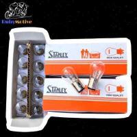 ราคา หลอดไฟหน้า หลอดไฟท้ายรถมอเตอร์ไซค์STANLEYแท้ขายยกกล่อง (7561391713)