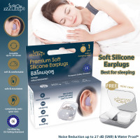 ราคา zZZleep ที่อุดหู กันเสียงเวลานอน 1 2 คู่ พร้อมมินิเคส Best Ear Plugs for Sleeping ใช้ซ้ำได้ ลดเสียงถึง 27 เดซิเบล SNR มาตรฐานยุโรป (7772440050)