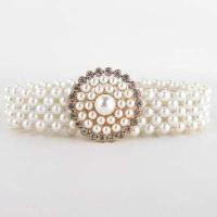 ราคา March jewelry เข็มขัดไข่มุกสาว เข็มขัดมุกยืดหยุ่น เข็มขัดไข่มุกผู้หญิง ชุดเข็มขัด หัวเข็มขัด เข็มขัดเงิน เข็มขัดมุก 36 นิ้ว (7392448362)