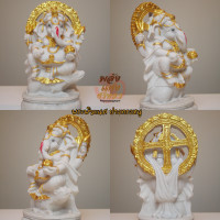 ราคา พระพิฆเนศ องค์สีขาวปัดทอง ปางต่างๆ บูชาตามดวงและความถูกชะตา l มีหลายขนาดเลือกได้ (10956417202)