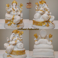ราคา พระพิฆเนศ องค์สีขาวปัดทอง ปางต่างๆ บูชาตามดวงและความถูกชะตา l มีหลายขนาดเลือกได้ (10956417200)
