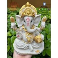 ราคา พระพิฆเนศ องค์สีขาวปัดทอง ปางต่างๆ บูชาตามดวงและความถูกชะตา l มีหลายขนาดเลือกได้ (10956417198)