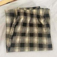 ราคา MAOZHUXIA กางเกงผู้หญิง2022 กางเกงผ้าฝ้าย ญ ทรงหลวม มีเชือกผูกรูดได้ กางเกงลายสก็อตแฟชั่น กางเกงลายสก็อตขาตรงหญิง กางเกงวินเทจ กางเกงผ้าฝ้าย ญ ทรงหลวม (9473557468)