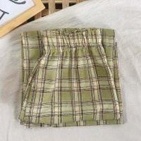 ราคา MAOZHUXIA กางเกงผู้หญิง2022 กางเกงผ้าฝ้าย ญ ทรงหลวม มีเชือกผูกรูดได้ กางเกงลายสก็อตแฟชั่น กางเกงลายสก็อตขาตรงหญิง กางเกงวินเทจ กางเกงผ้าฝ้าย ญ ทรงหลวม (9473557469)