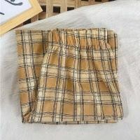 ราคา MAOZHUXIA กางเกงผู้หญิง2022 กางเกงผ้าฝ้าย ญ ทรงหลวม มีเชือกผูกรูดได้ กางเกงลายสก็อตแฟชั่น กางเกงลายสก็อตขาตรงหญิง กางเกงวินเทจ กางเกงผ้าฝ้าย ญ ทรงหลวม (9473557471)