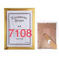 ราคา กรอบรูปA4 ขนาดa4 กรอบรูปสีทอง กรอบรูปอะคริลิค (10481923244)