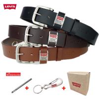 ราคา มีของแถม เข็มขัดลีวาย Levi s เข็มขัดผู้ชาย เข็มหนังหนังแท้ รุ่นออริจินอล 6911 Belts (7963989866)
