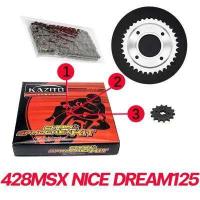 ราคา โซ่สเตอร์ชุด428KAZITO โซ่สเตอร์ชุดมอเตอร์ไซค์ โซ่สเตอร์ชุดWAVE DREAM SONIC RXZ RC (15244295382)
