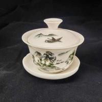 ราคา พร้อมส่ง ถ้วยชา แก้วน้ำชา ถ้วยน้ำชา ถ้วยฮ่องเต้ ถ้วยน้ำถวายพระ ถ้วยชงชาเซรามิกเกรดA ถ้วยมีฝาปิดมีจานรอง 功夫茶具 (14426791679)