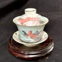 ราคา พร้อมส่ง ถ้วยชา แก้วน้ำชา ถ้วยน้ำชา ถ้วยฮ่องเต้ ถ้วยน้ำถวายพระ ถ้วยชงชาเซรามิกเกรดA ถ้วยมีฝาปิดมีจานรอง 功夫茶具 (6693218155)