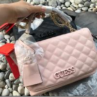 ราคา GUESS CROSSBODY BAG หนังนิ่ม สายโซ่ งานแท้ outlet (4545826779)