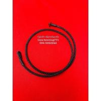 ราคา สร้อยคอเชือกเทียนถัก สีดำ ลายเกลียวเล็ก ขนาด 3มิล ติดกระดุมกะลา (9637593970)