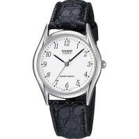 ราคา Casio นาฬิกาข้อมือผู้ชาย สายหนังแท้ รุ่น MTP 1094 ของแท้ รับประกัน 1 ปี (369039448)