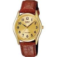 ราคา Casio นาฬิกาข้อมือผู้ชาย สายหนังแท้ รุ่น MTP 1094 ของแท้ รับประกัน 1 ปี (369039446)